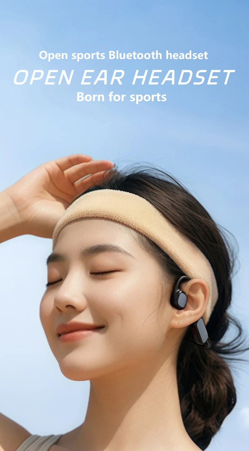 Waterproof Bluetooth 5.3 Headphones for Athletes by DIKELANG Open-Ear