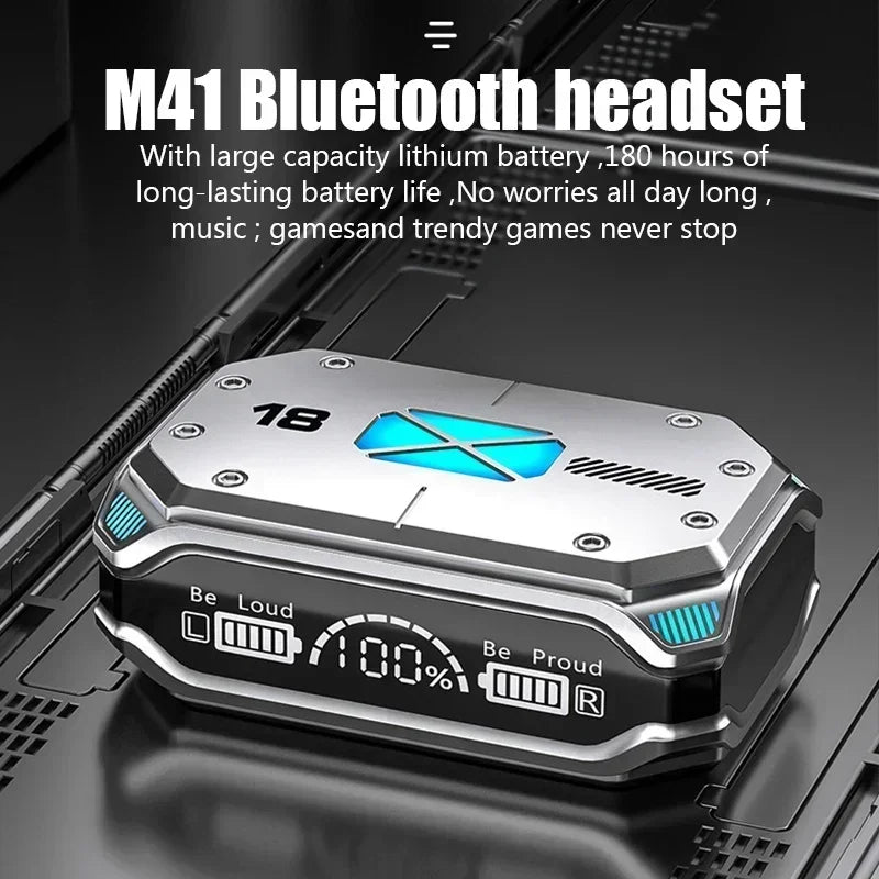 PHONEPACE M41 Gaming Bluetooth 5.3 Earbuds with RGB Lights and Power Bank