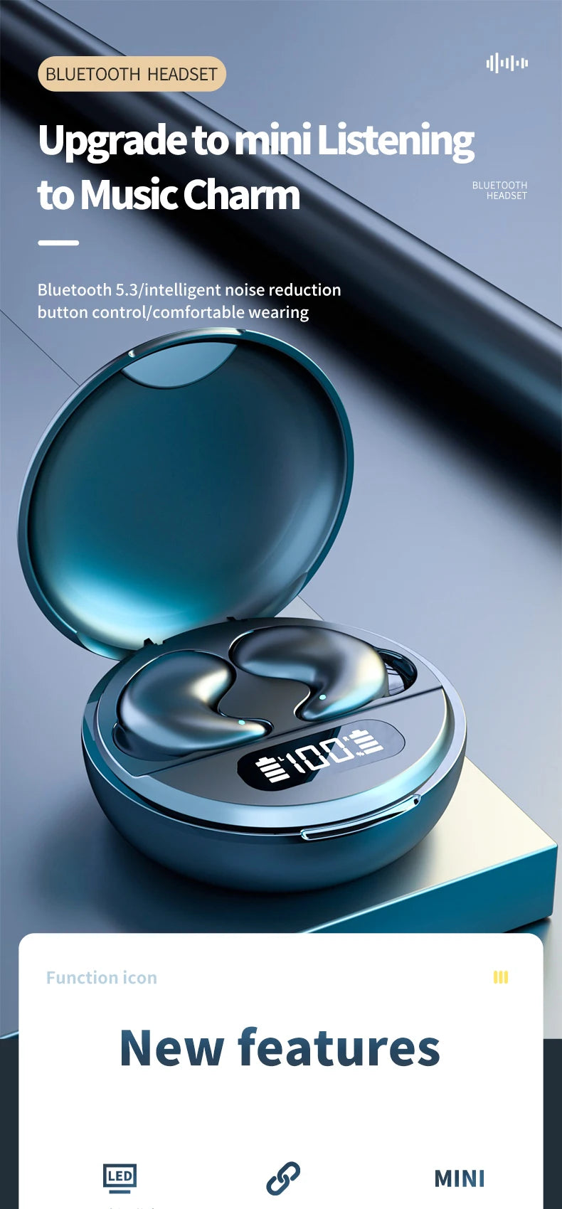 FANHANG TWS ANC Wireless Earbuds | Sport Earphones