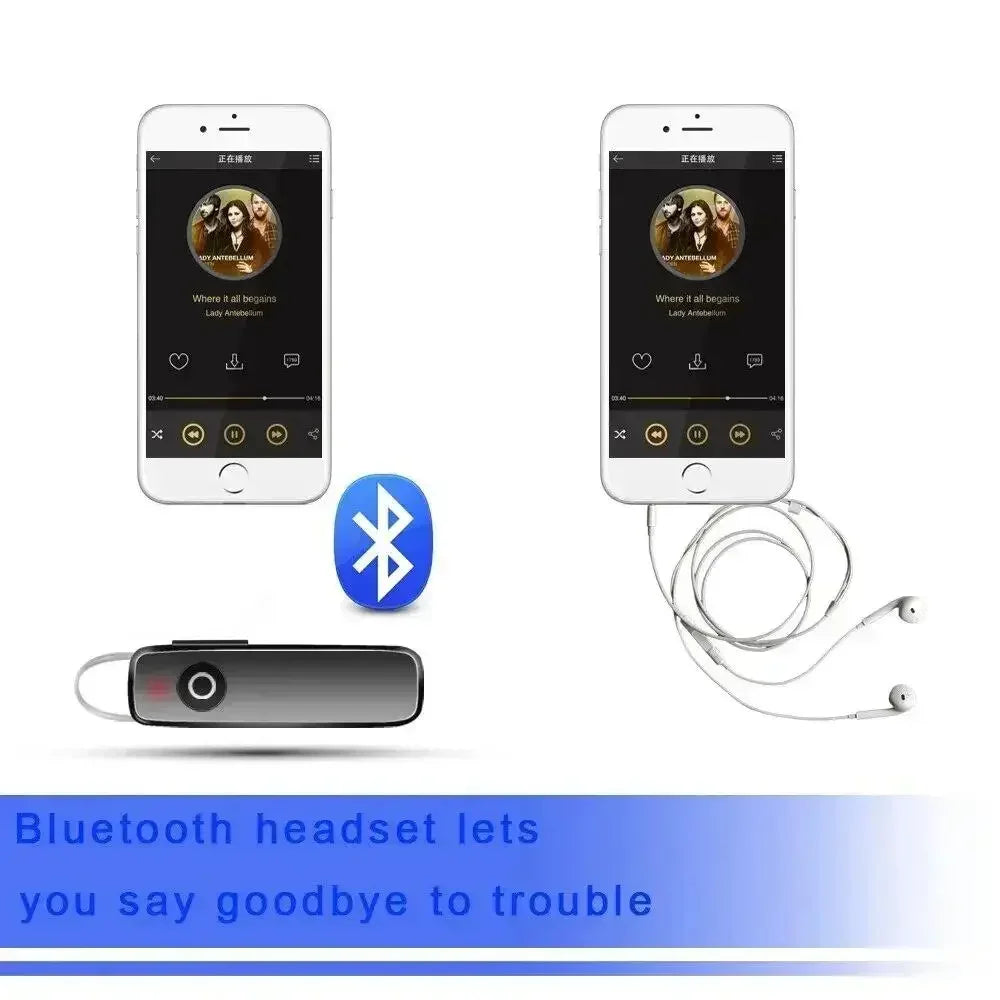 VIKEFON Wireless Noise Cancelling Bluetooth Ear Hook Headset for sale