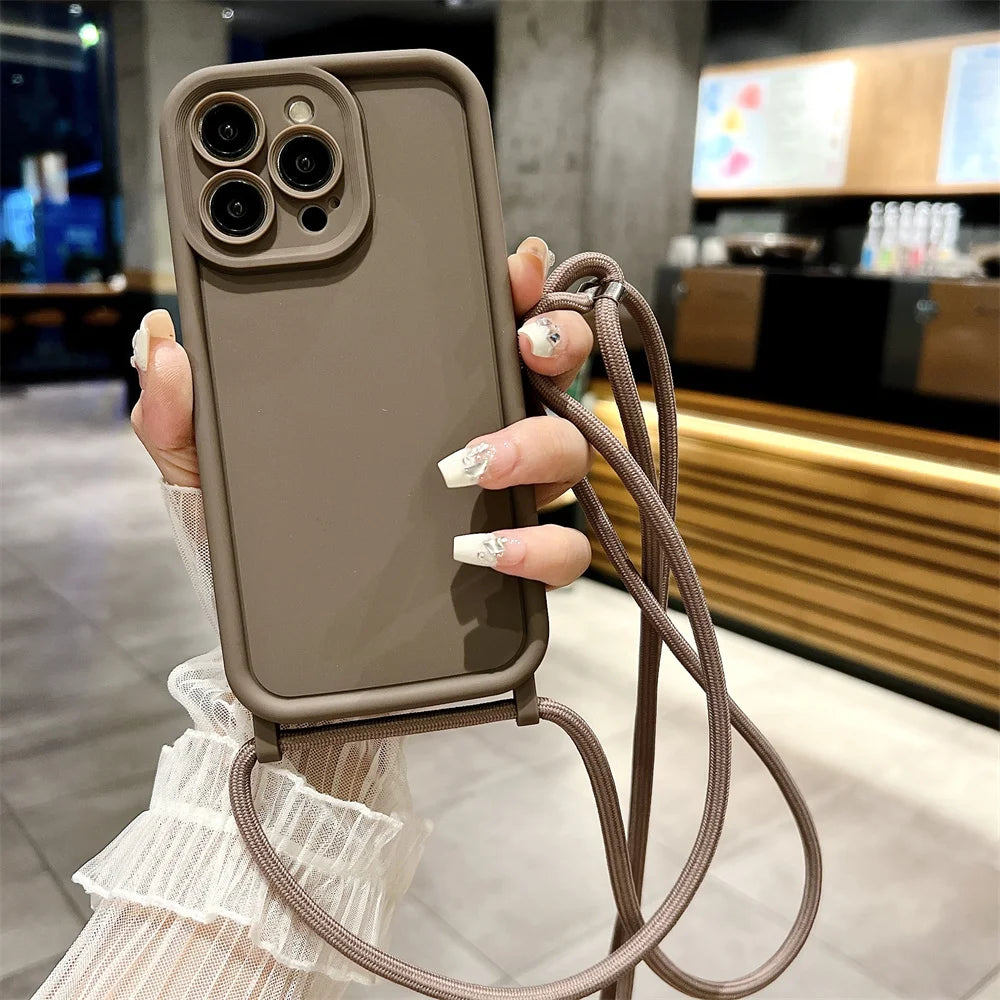 Buy Best Crossbody iPhone Case 2026 with Lanyard Strap – Hands-Free | Free Shipping & Fast Delivery