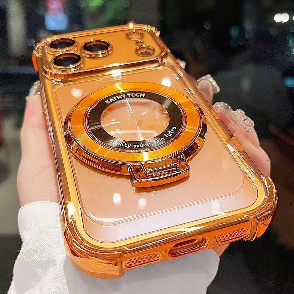 MagSafe Stand Holder Case with Lens Protection for iPhone