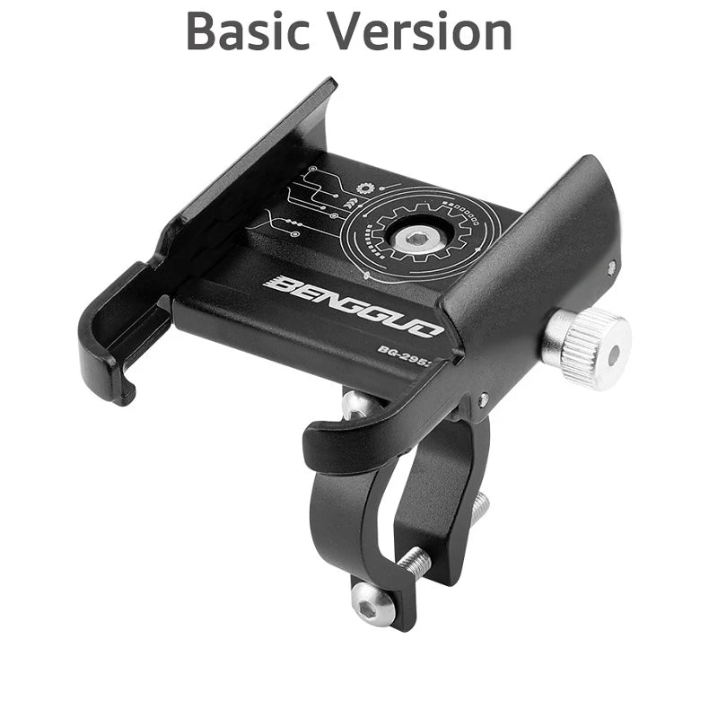 iBudim Aluminum Bike Phone Holder – 360° Motorcycle Handlebar Mount