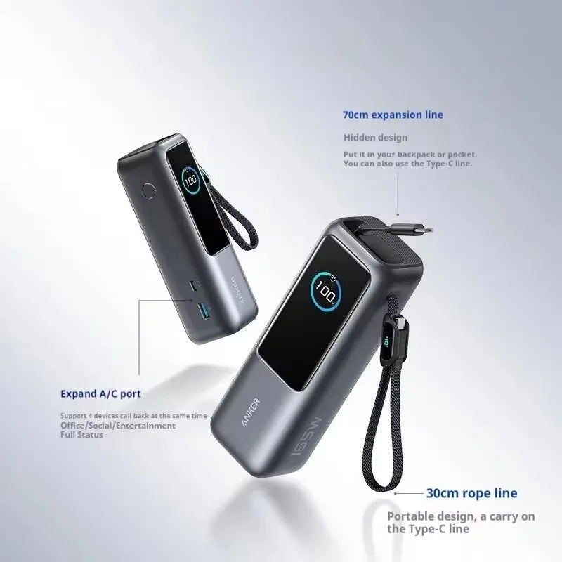 Best Portable Power Bank 25000mAh with USB-C Cable - Shop Now