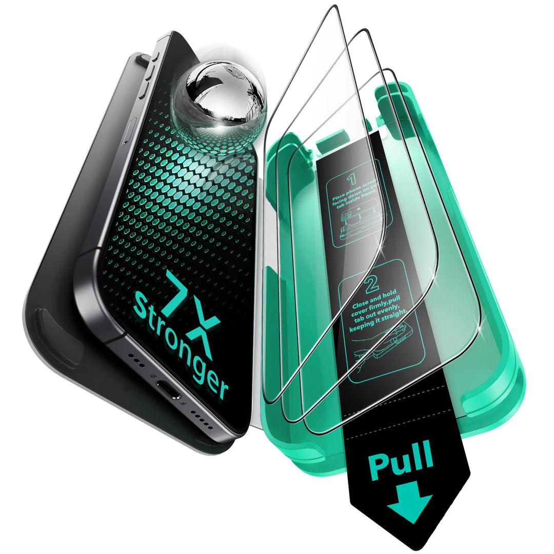 ESR Armorite 9H+ Tempered Glass Screen Protector iPhone 17 Pro Max HD Clear Anti-Spy 3-Pack UltraFit