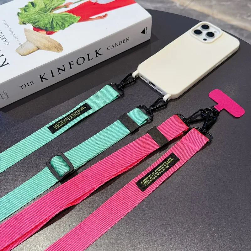 Adjustable Lanyard 140CM Crossbody Neck Cord Wrist Strap All Phone Cover Case Chain Fashion Anti Loss Outdoor Two Hooks Rope
