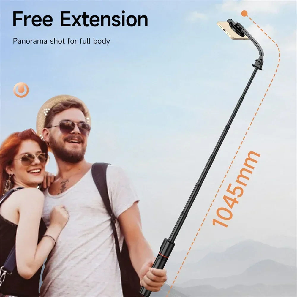 Magsafe Selfie Stick Tripod L20 | Magnetic Mount & Bluetooth Remote
