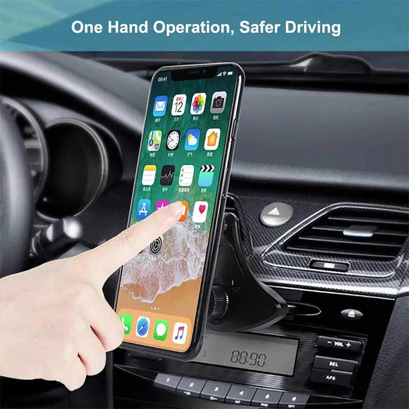 Magnetic Car Phone Holder CD Slot - Safe Driving Mount for iPhone and Android