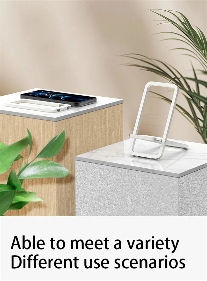 Foldable Phone Stand for Desk – Adjustable, Universal Phone Holder