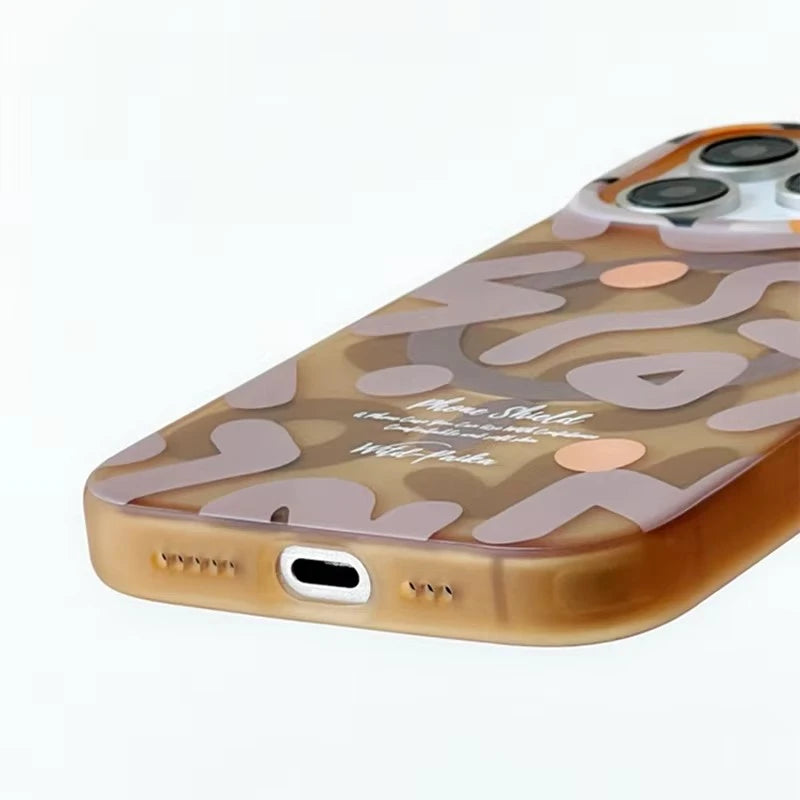 Geometric Graffiti iPhone 13-17 MagSafe Case | Style & Protection