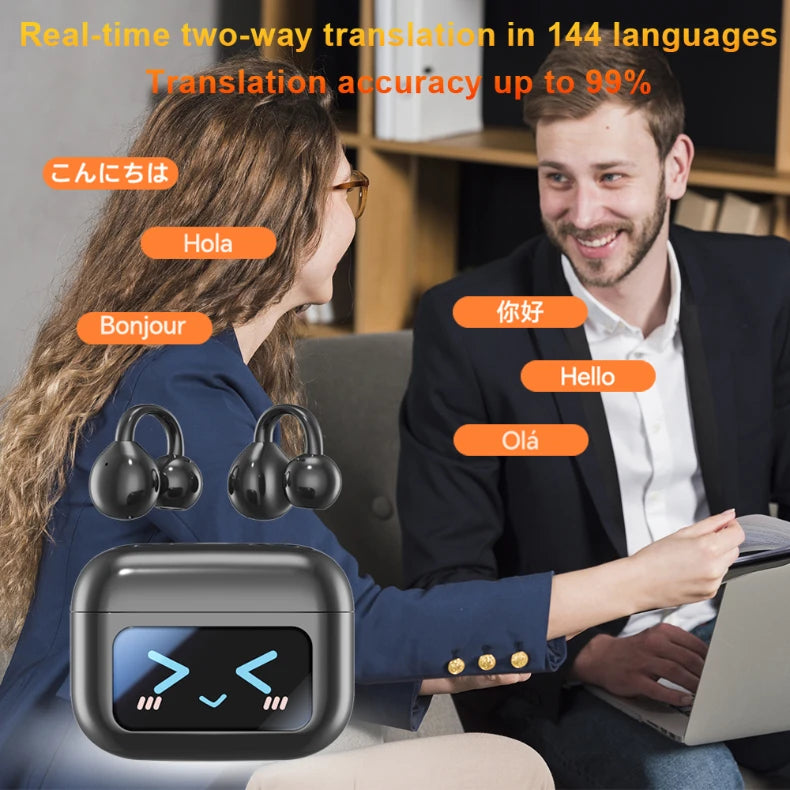 WJOY M100 Bluetooth Earphones, Perfect for Travel & Language Learning