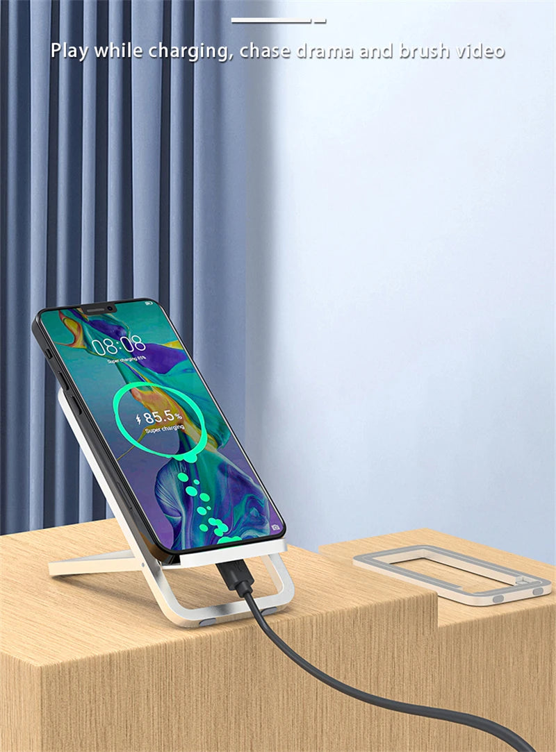 Foldable Phone Stand for Desk – Adjustable, Universal Phone Holder