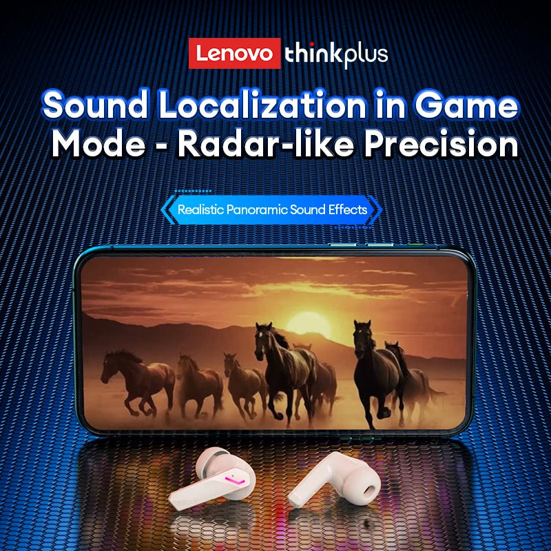 Lenovo GM2 Pro TWS Gaming Earbuds | Bluetooth 5.3 Low Latency HiFi Dual Mode ANC Headset