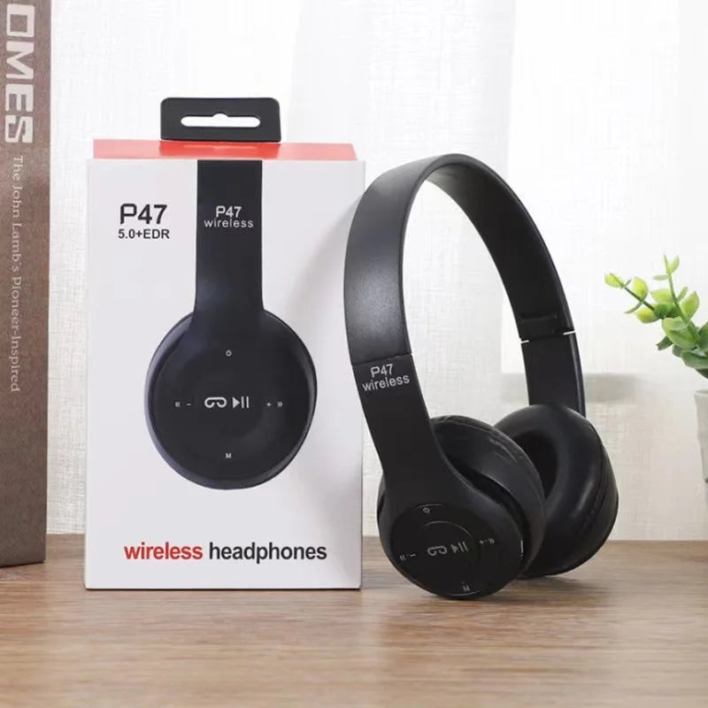 DUTRIEUX Bluetooth 5.0 Foldable Over-Ear Headphones with Microphone and SD Card Slot