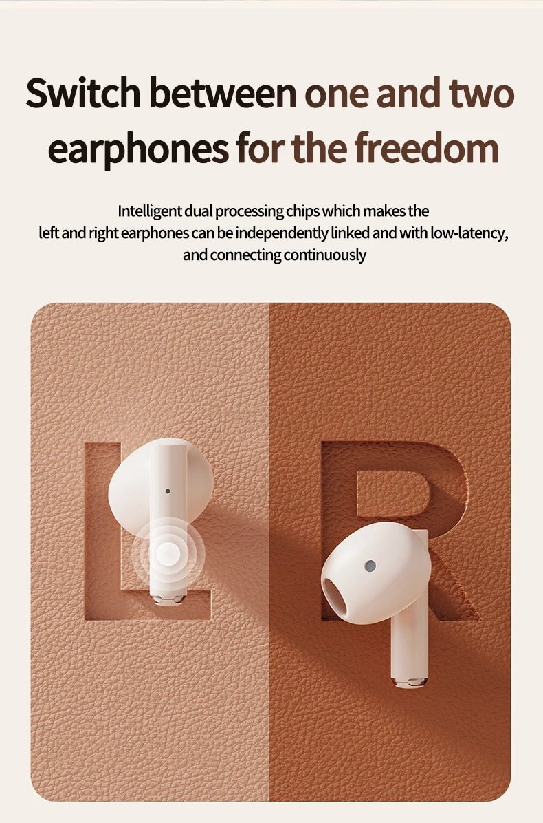 Game Wireless Earbuds with Noise Cancelling - Long Battery Life