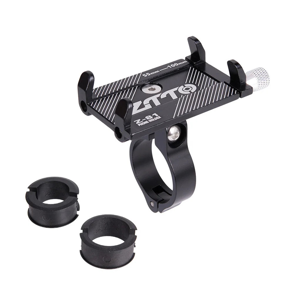 360° Aluminum Alloy Bike Phone Holder – MTB Motorcycle Handlebar GPS Mount
