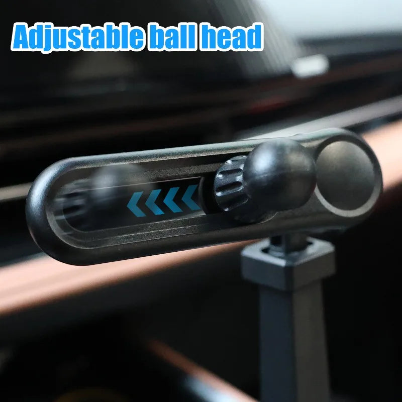 Car Ball Head Phone Mount – 360° Rotating 17mm Extension Pole GPS Adapter