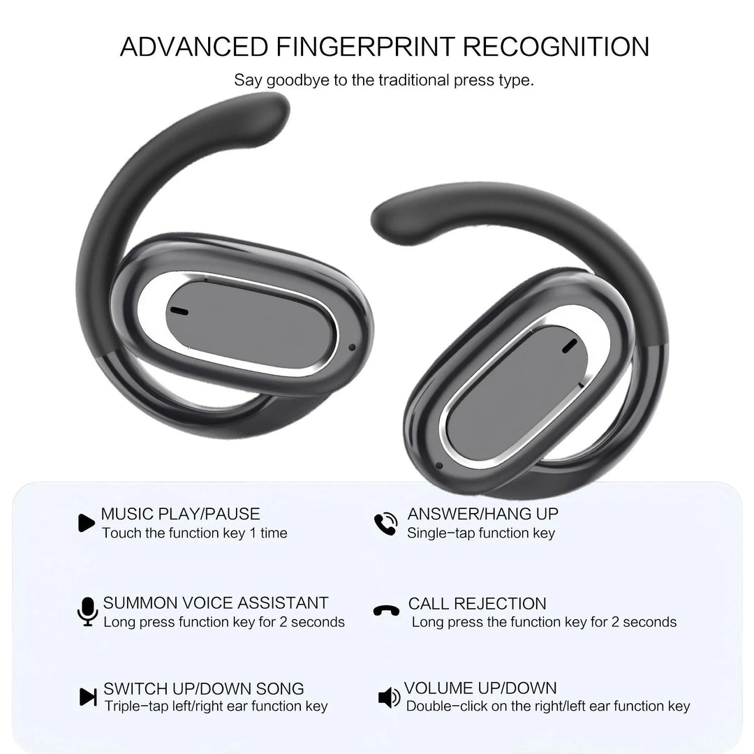 STONEGO OWS Open-Ear Bluetooth Ear Hook Headphones | Best for Running, Workout