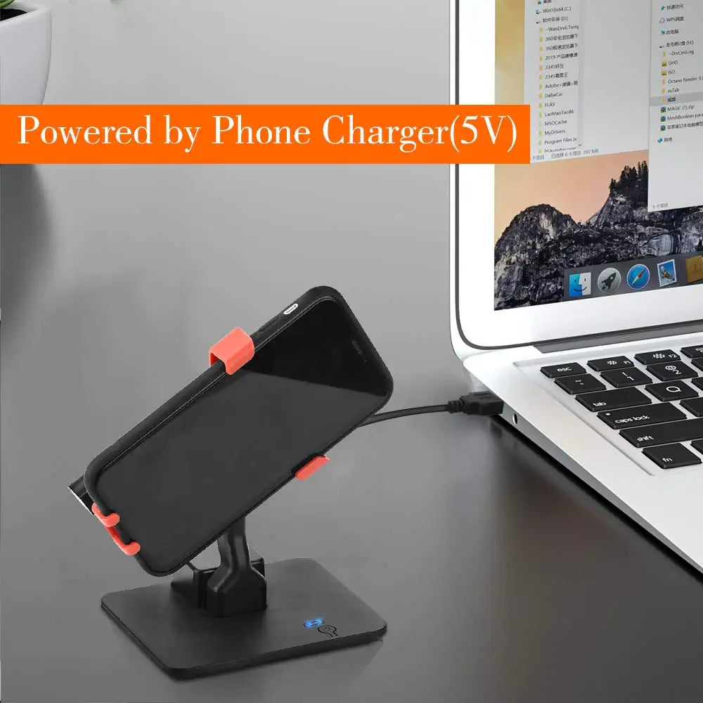 Adjustable Phone Stand – Compact Motion Holder, iOS & Android