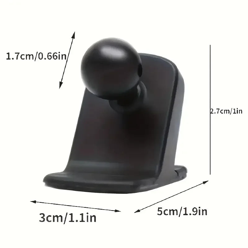 Car Phone Holder Base – 17mm Ball Head Dashboard Suction & Air Vent Mount