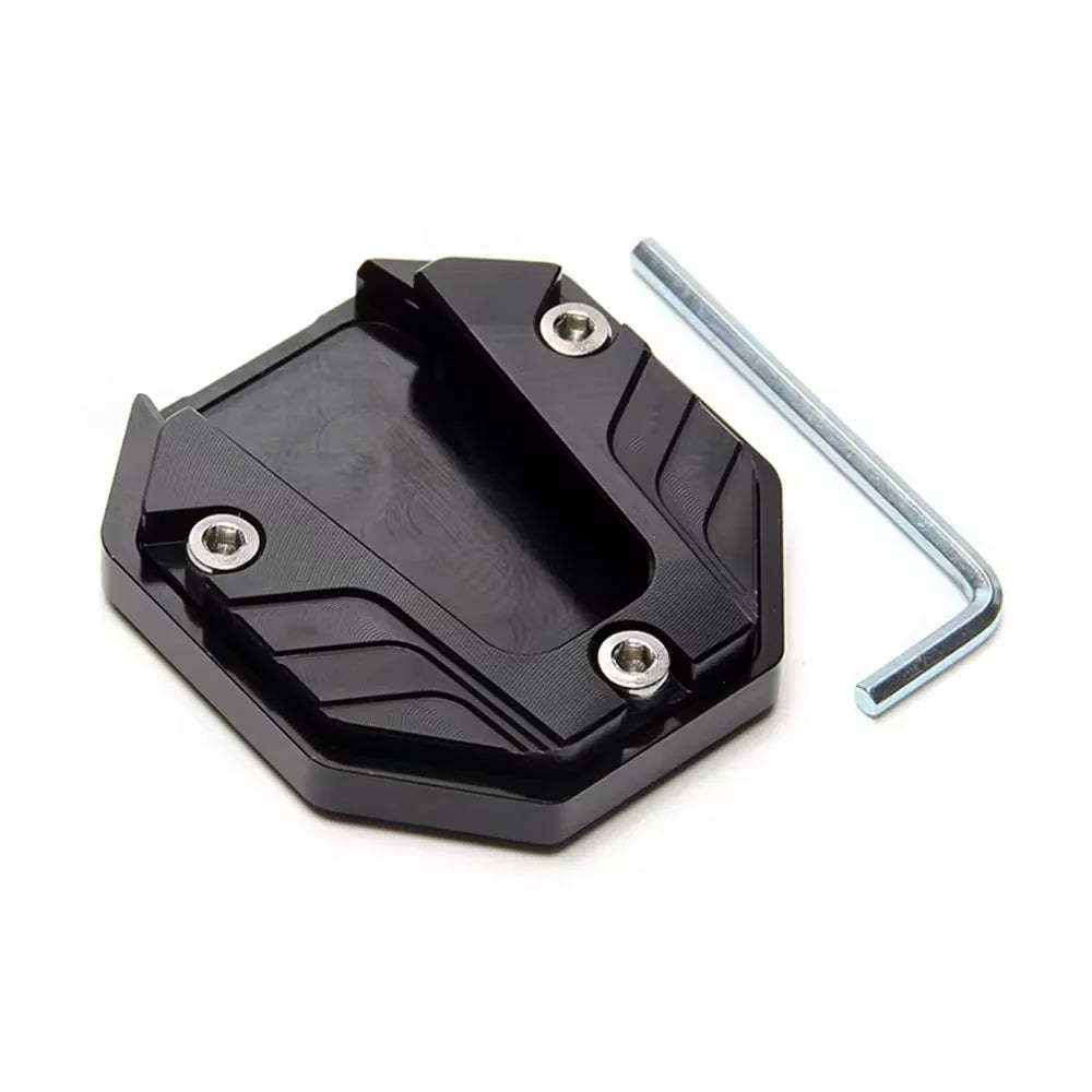 Motorcycle Kickstand Extender – Aluminum Alloy Side Stand Foot Pad for All Bikes