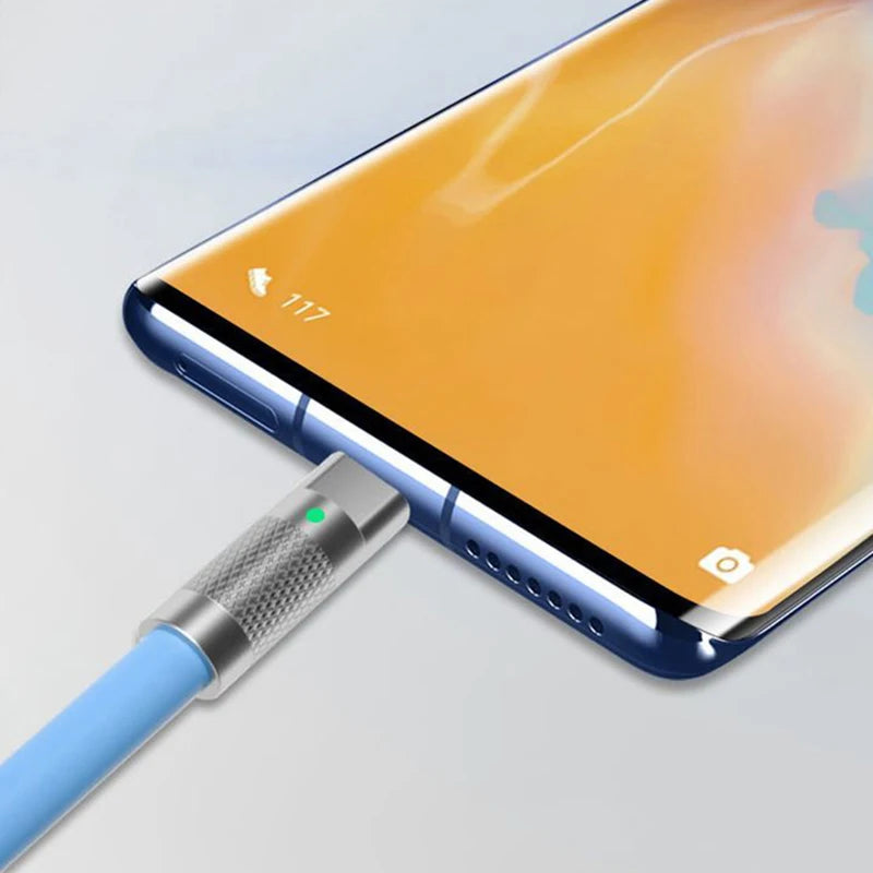 120W 6A Super Fast Charge USB-C to C Liquid Silicone Cable | PD Quick Charge 1M 2M Cord