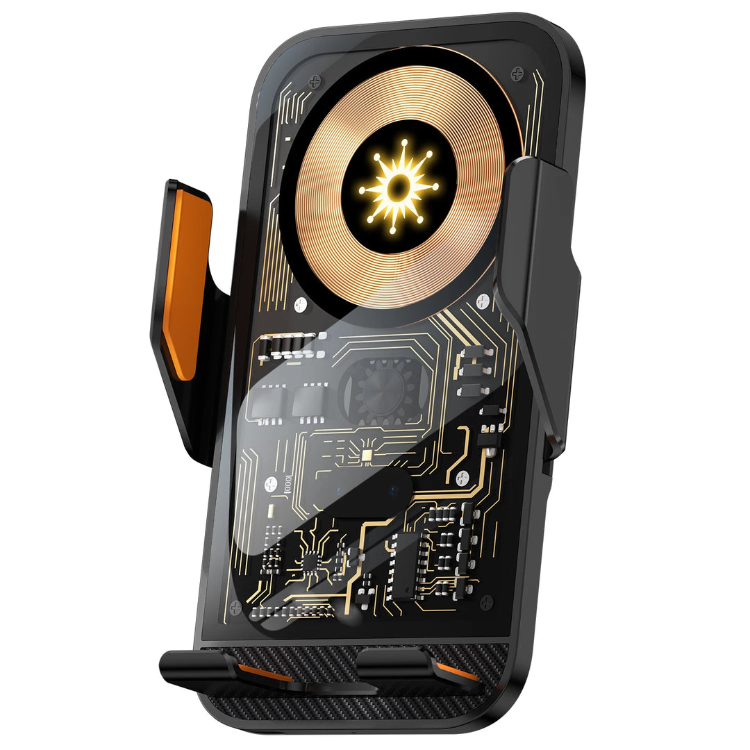 Transparent Wireless Charging Car Phone Holder | Air Vent Mount Universal Navigation Bracket