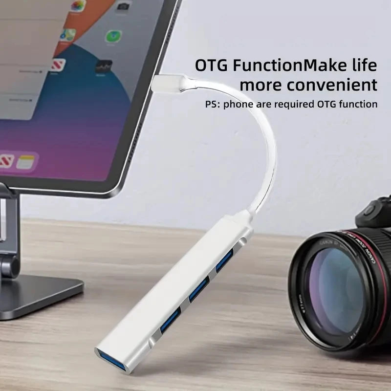 4 Port USB C Hub — 4-port usb-c hub