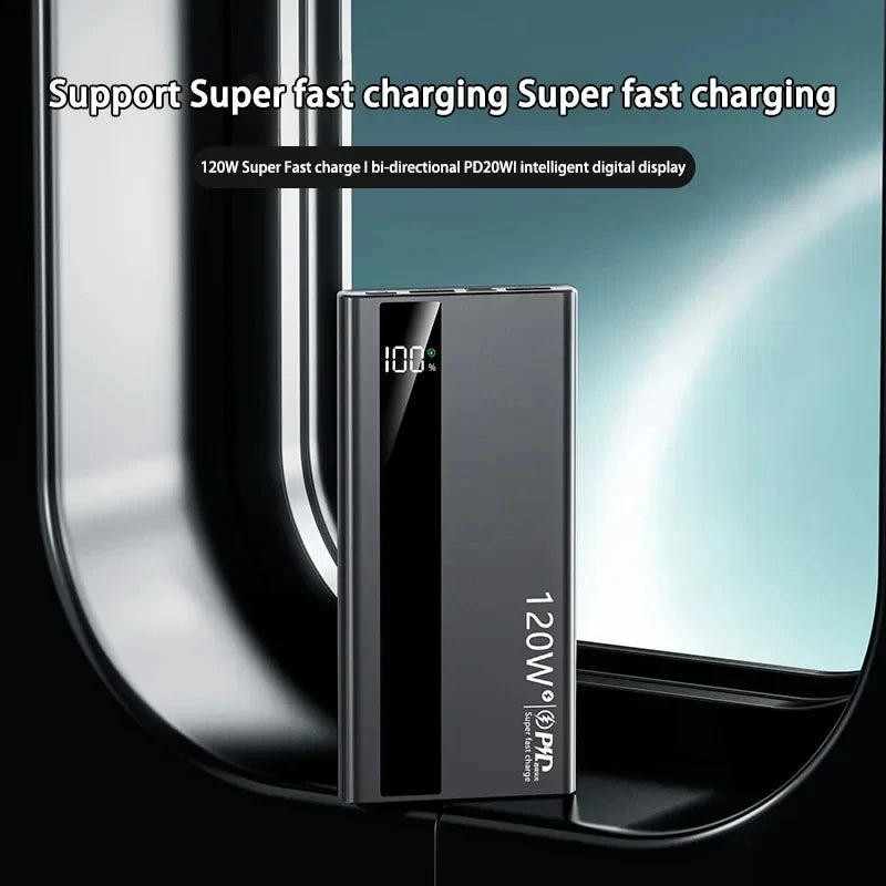 120W Fast Charging Power Bank, 500000mAh Portable Power Bank For All Devices — 120w power bank