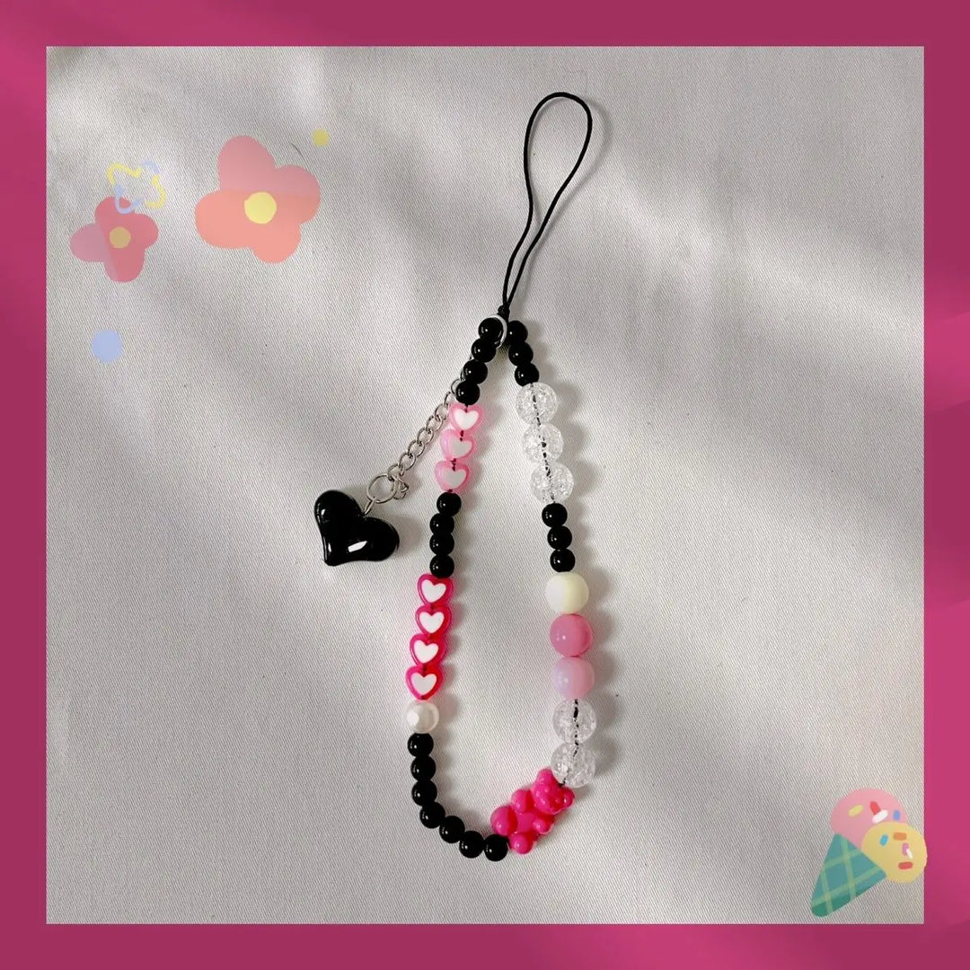 Jeffs Favorite Picks Macaron Bead Phone Wrist Lanyard