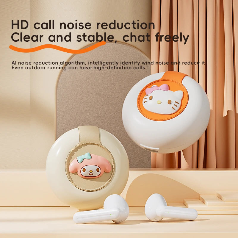 Hello Kitty Bluetooth 5.2 Wireless Earbuds, Waterproof, Affordable