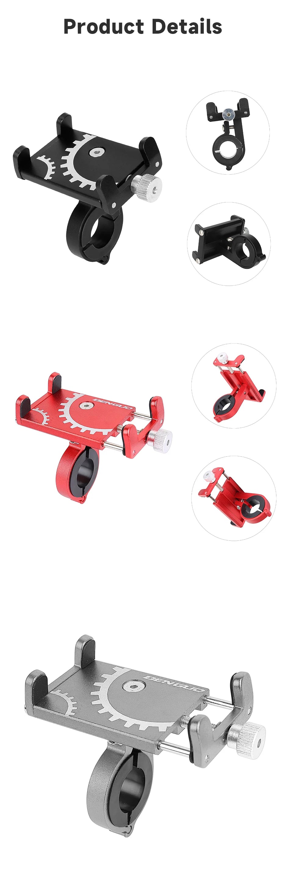 Aluminum Scooter Phone Mount for iPhone and Samsung — magsafe accessories
