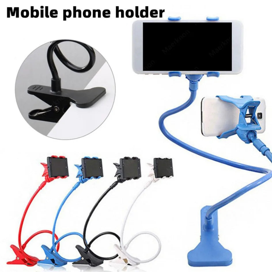 Flexible Phone Holder - Adjustable 28" Gooseneck Phone Mount for Bed and Desk