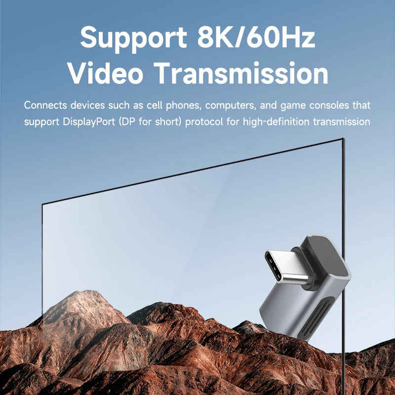 Hagibis 240W USB-C Adapter 40Gbps 8K 90° | USB4 Thunderbolt 4/3 MacBook iPhone 17 Converter