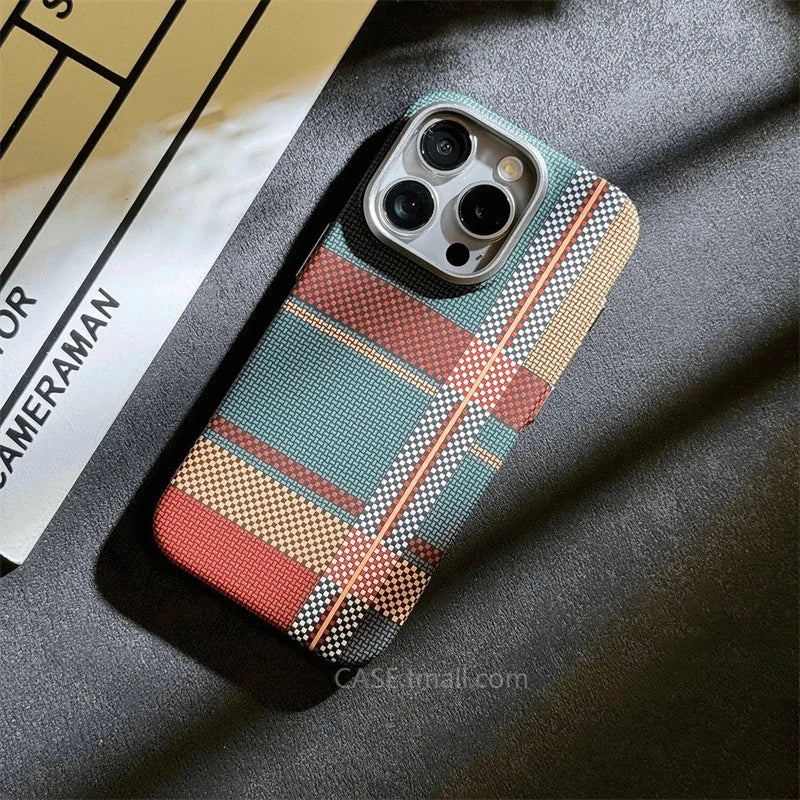 Carbon Fiber MagSafe Case for iPhone 15/16/17 Pro Max – Camera Lens Protection