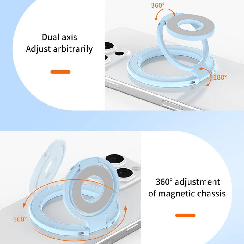 MagSafe Foldable Ring Holder – N52 Magnetic Stand for iPhone 16/15