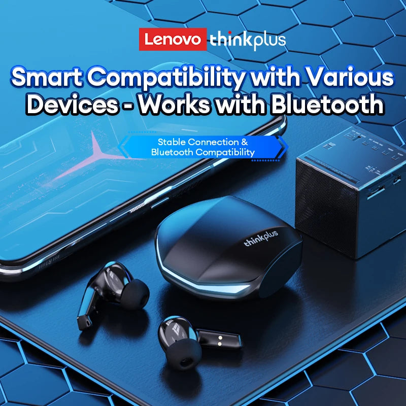 Lenovo GM2 Pro TWS Gaming Earbuds | Bluetooth 5.3 Low Latency HiFi Dual Mode ANC Headset