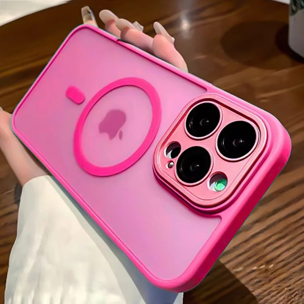 Buy MagSafe Case iPhone 16 Pro – Matte Translucent Lens Protect | Free Shipping & Fast Delivery