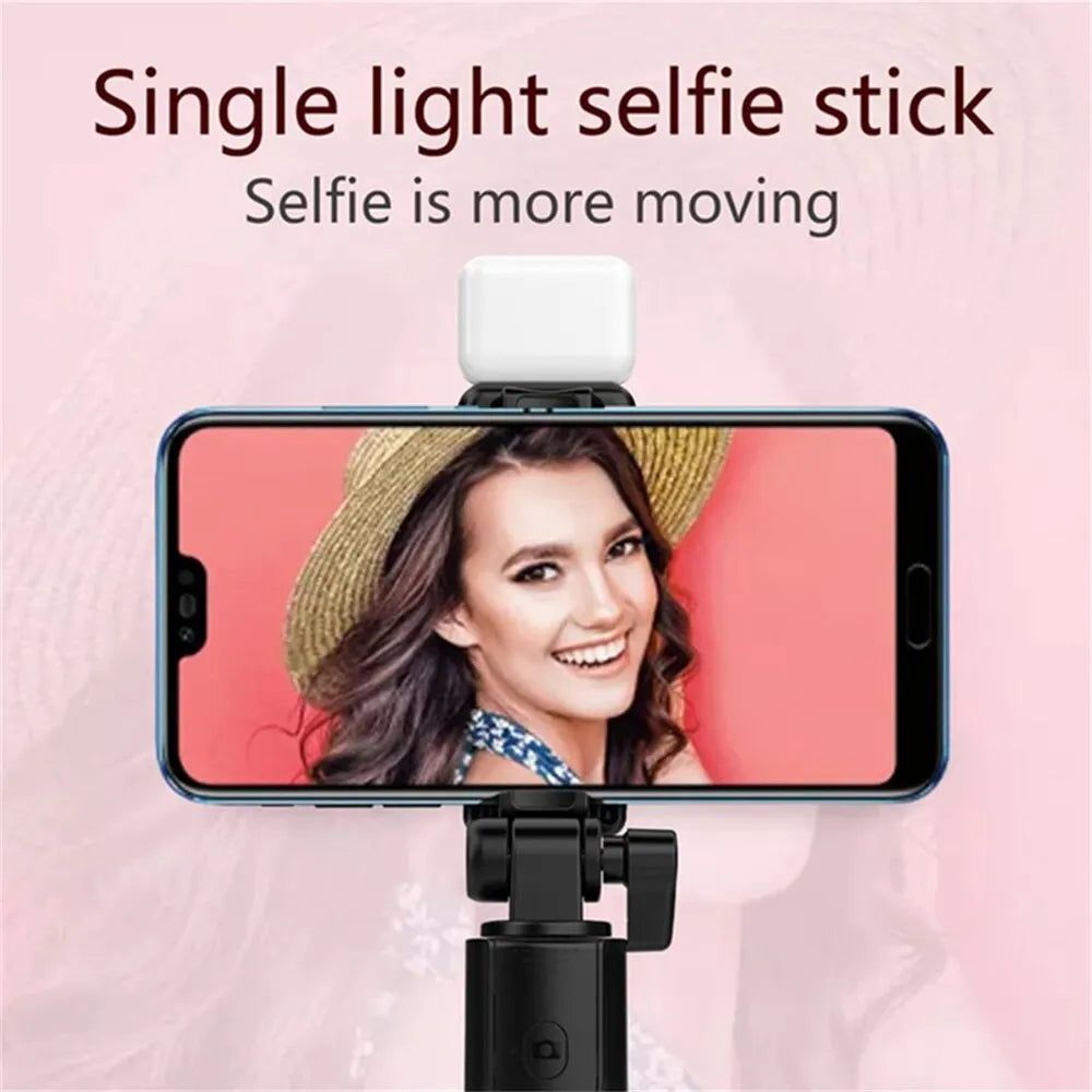 Fomscvka Bluetooth Selfie Stick Tripod – Wireless Remote & Retractable