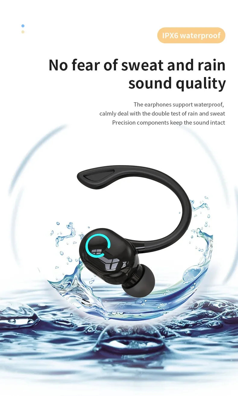 MEZSN OWS Ear Hook Wireless Headphones - Active Noise Cancellation Earbuds