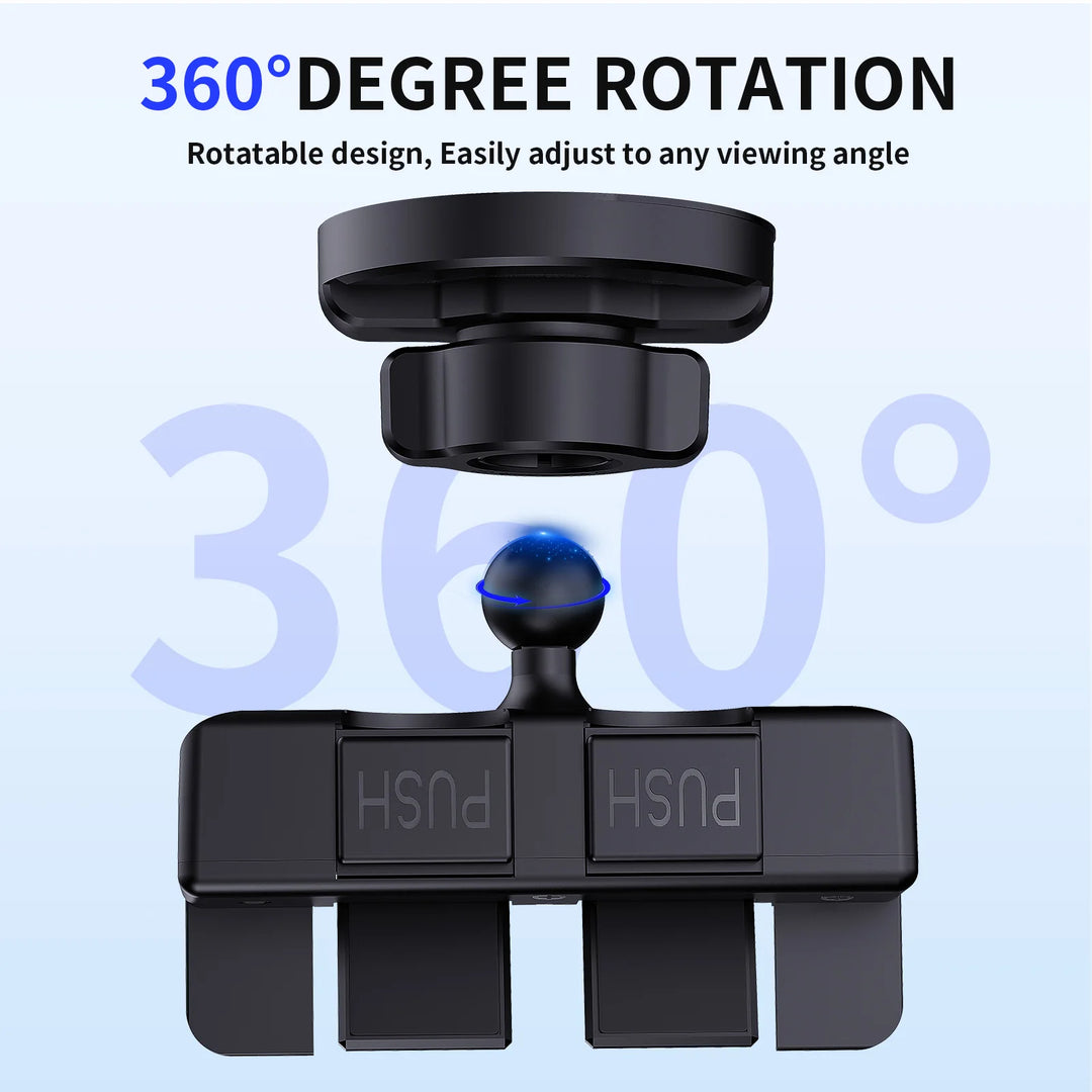 Homhu 6-Magnet CD Slot Car Phone Holder | Adjustable Foldable Rotatable | GPS Mount iPhone 16