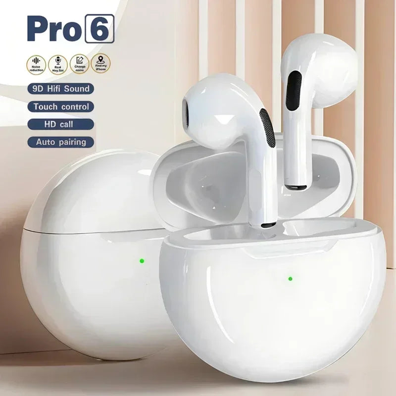 Pro 6 TWS Wireless Bluetooth Earbuds - Wireless Earbuds for Sale
