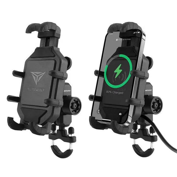 Buy MOTOWOLF Motorcycle Wireless Charging Phone Mount – Best motorcycle phone mount | Free Shipping