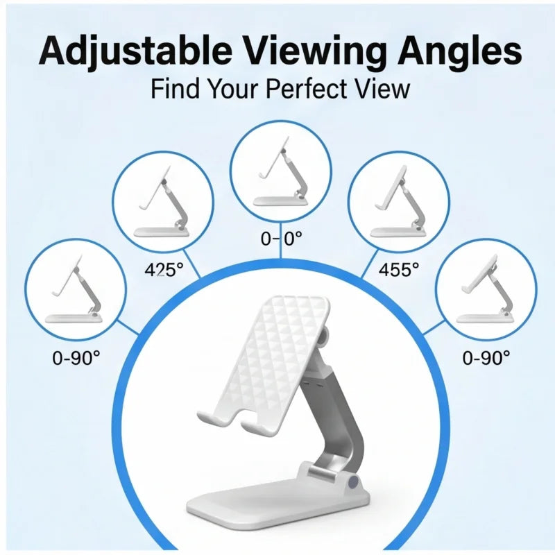Adjustable desk phone and tablet stand, image 5
