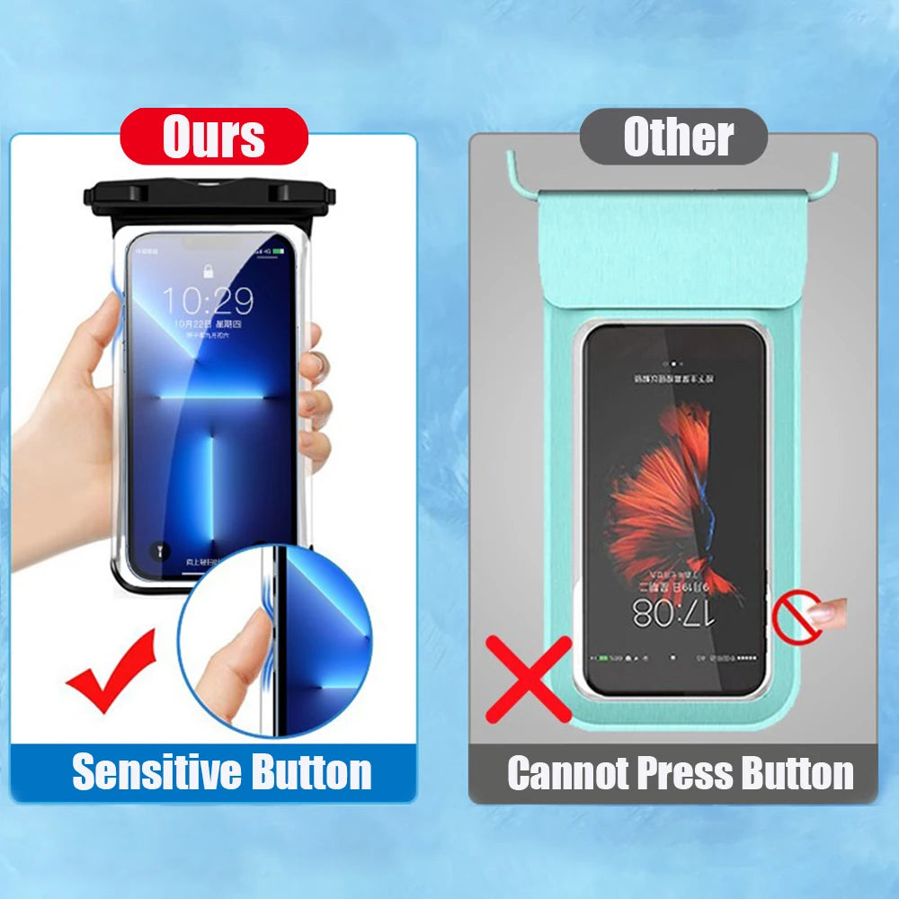 Waterproof Phone Pouch with Lanyard for iPhone & Android | Shop Now!