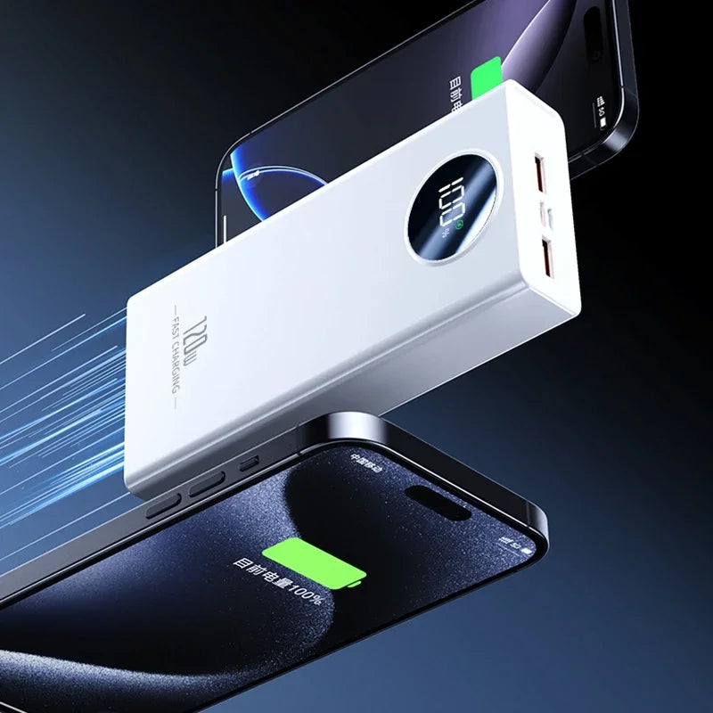 18650 Power Bank - 120W PD Fast Charging & Digital Display