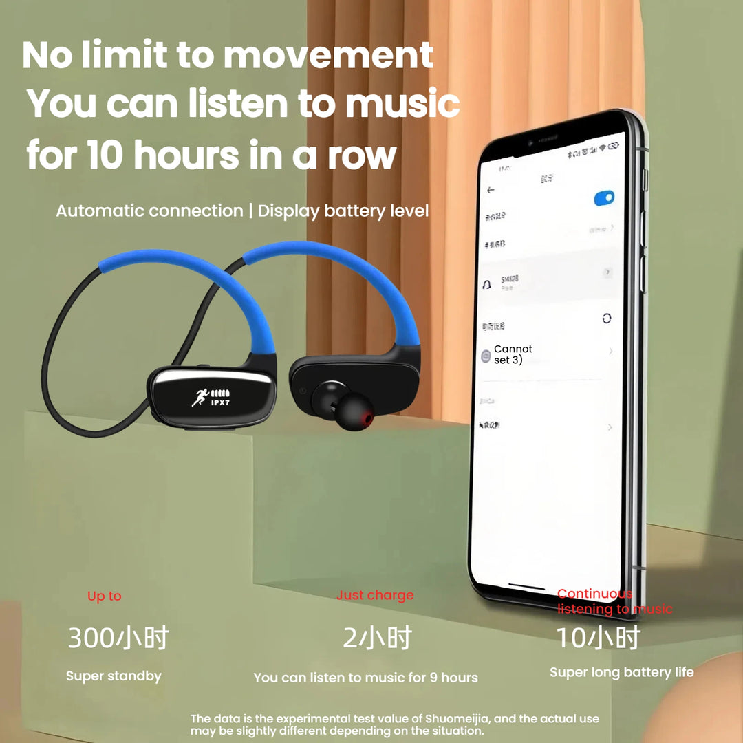 SUOMEIJA SM808 Bluetooth 5.3 Neckband Earphones - Dual Playback, ANC — SUOMEIJA SM808 Bluetooth Neckband Earphones