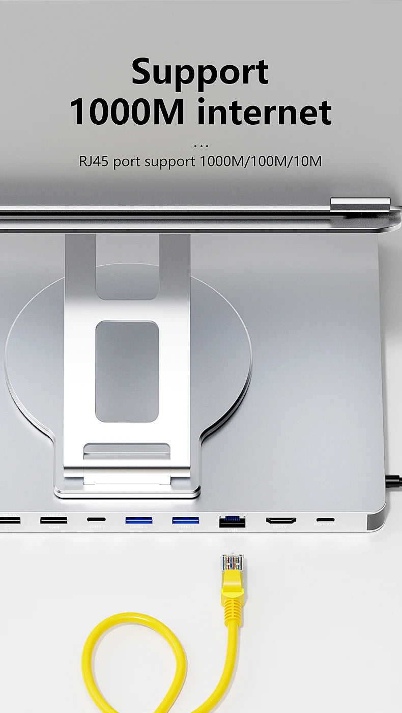 Best 10-in-1 Laptop Stand Hub, Laptop Professional Essentials — usb-c laptop stand hub