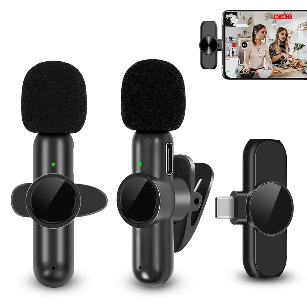 EARDOTS K61 Wireless Lavalier Mic | 9ms Ultra-Low Latency 10H Battery for iPhone Android Gaming