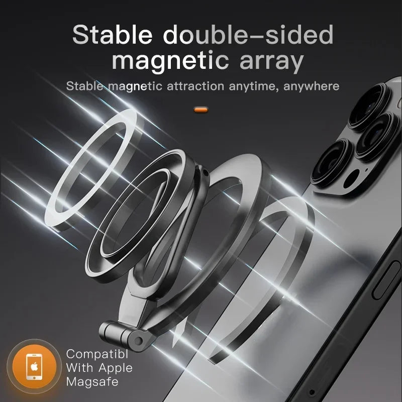 Opansten F29 Double-Sided Magnetic Ring Holder | MagSafe Kickstand Grip iPhone 16 15 14 13 12